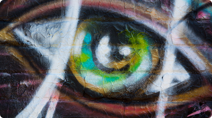 colorful eye